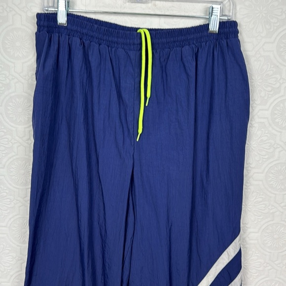 Vintage Track Pants 80s 90s Nylon Swish Neon Retro Ski Snowboard Old School - Picture 2 of 5